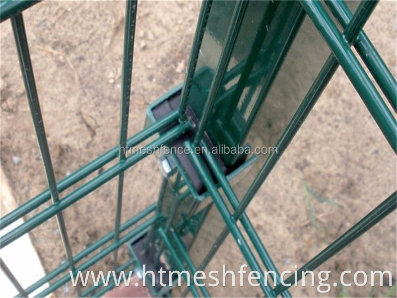 double wire mesh fence / flat 8/6/8 panels mesh opening 50x200mm with powder coating